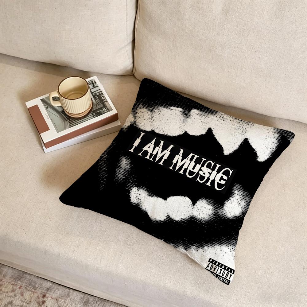 P-Playboi Carti Cushion Cover Fabric Soft Furnishing,Pillowcase, Cushion Cover, Sofa Pillow, Home Decoration