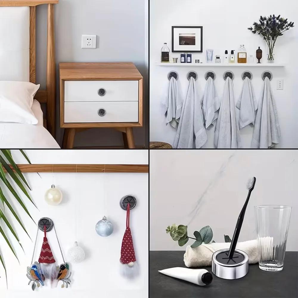 Xiaomi 2PCS/4PCS Multi-purpose Circular Wall Mounted Towel Rack, Creative Non Perforated Glove and Cloth Storage Hooks