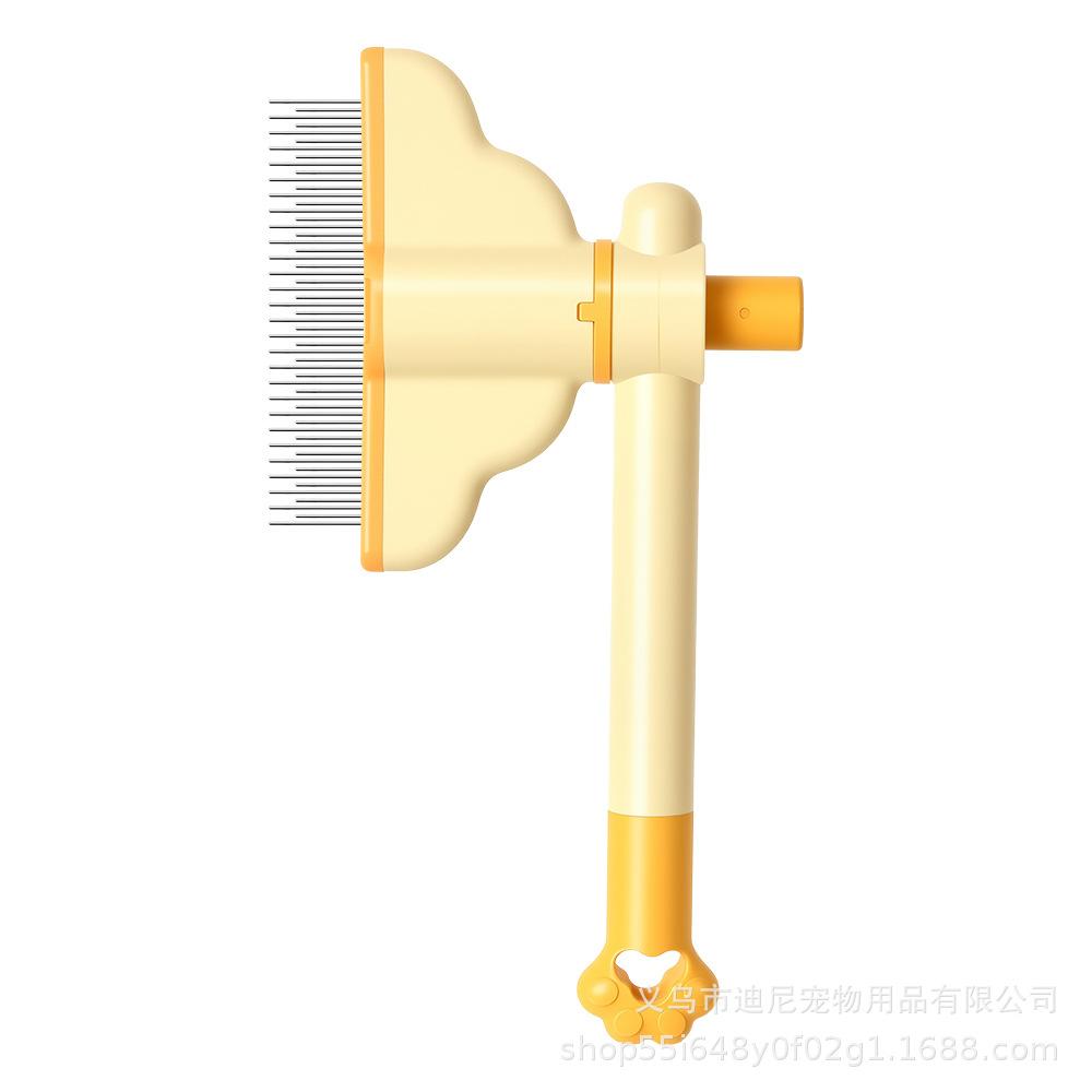 Rotating pet row comb, cat and dog row comb, dense tooth needle comb, one-click hair removal, multi-functional special pet comb