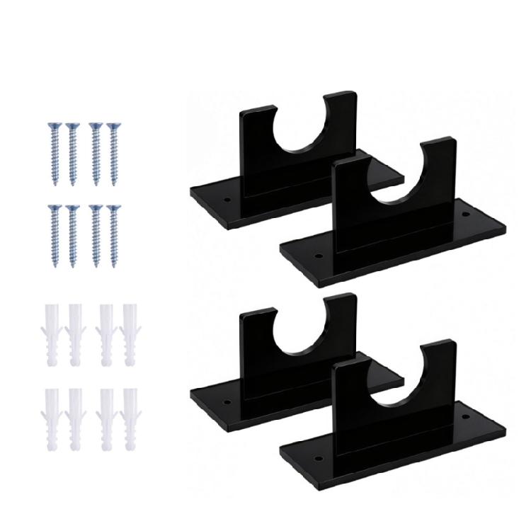 Home Wall Bat Holder Acrylic 4 Pack Mount Rack for Garage Display Storage, Open Access, and Daily Use Each Day