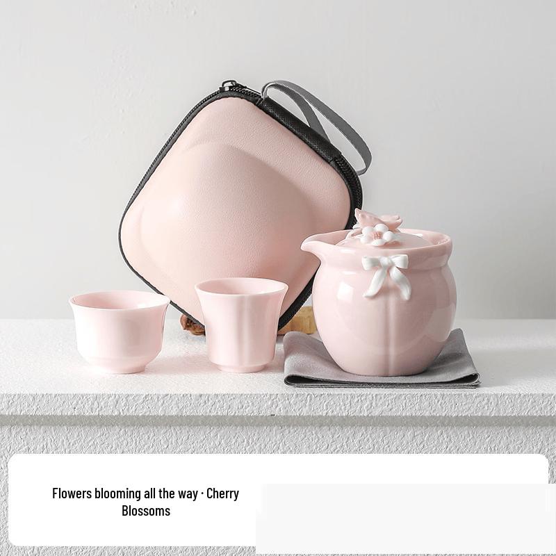 Portable Ceramic Travel Tea Set