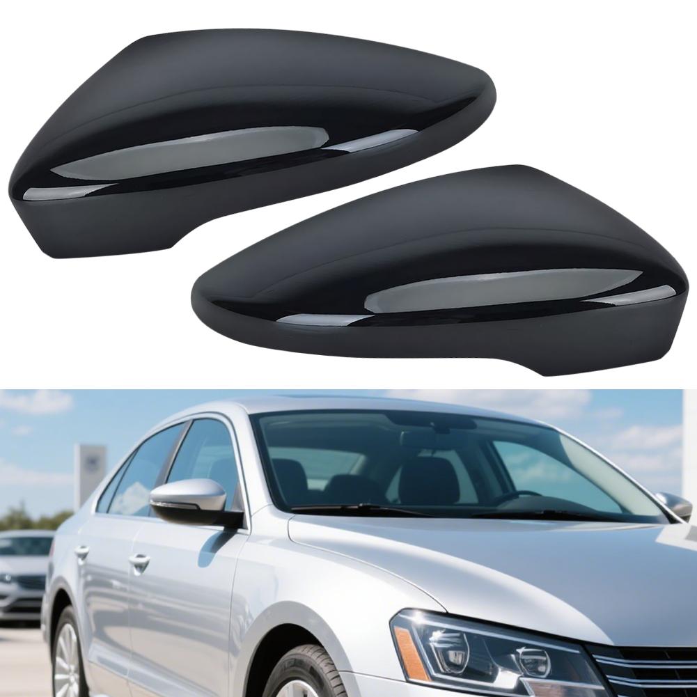 2x Car Rearview Side Mirror Cover Mirror Guard Covers Door Mirror Covers Caps for Volkswagen CC Scirocco 2009-2017/Eos 2009-2016