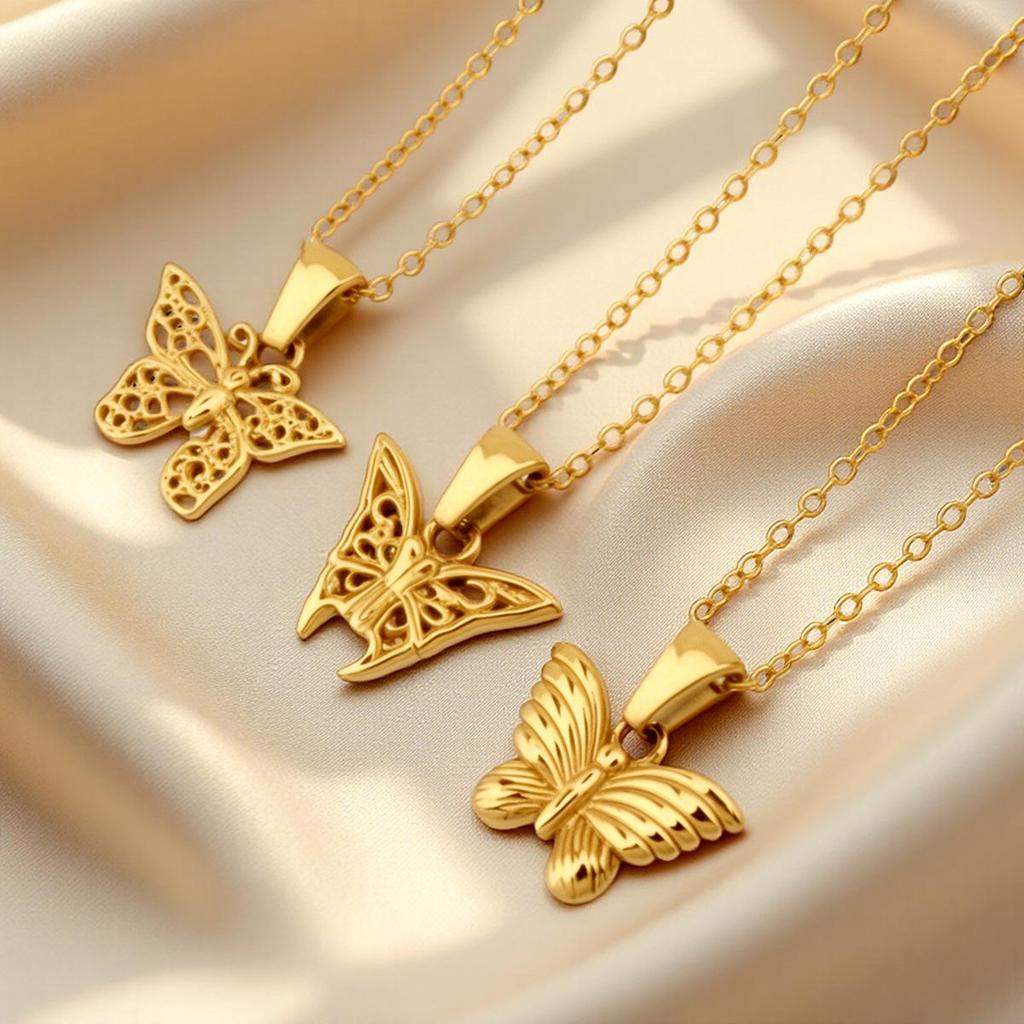 Luochen Bowknot Zircon Pendant Necklace - Korean Style Luxury Clavicle Chain