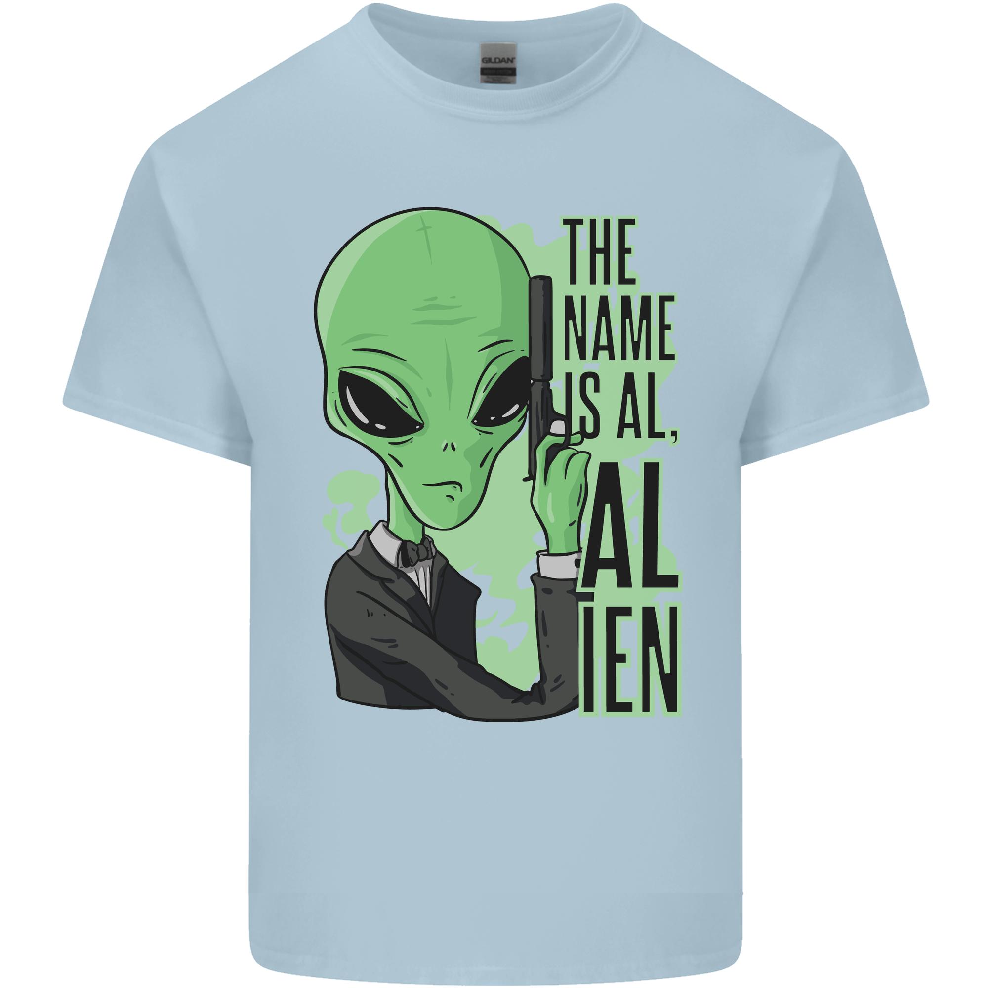 The Name is Al Alien Funny Movie Parody Unisexs Light Cotton TShirt S