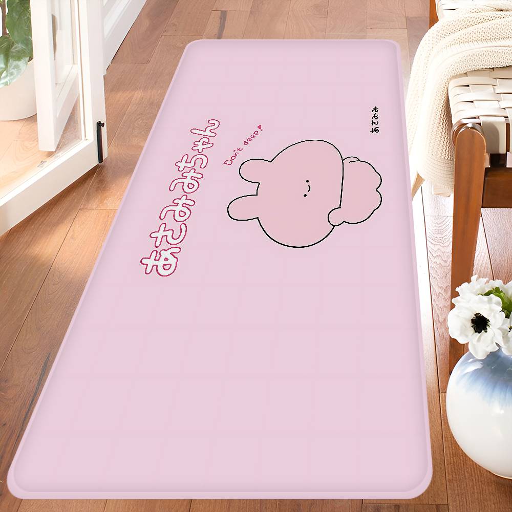 

Cartoon A-Asamimichan Floor Mat Rectangle Anti-slip Home Soft Badmat Front Door Indoor Outdoor Mat Welcome Doormat 40x60cm