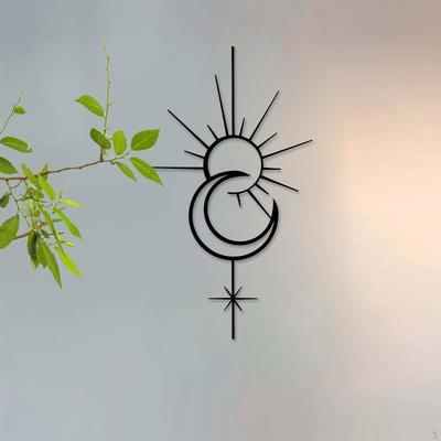 Decorazione Murale in Ferro Pratica Facile da Installare Scultura Vuota da Appendere per Camera da Letto Cucina