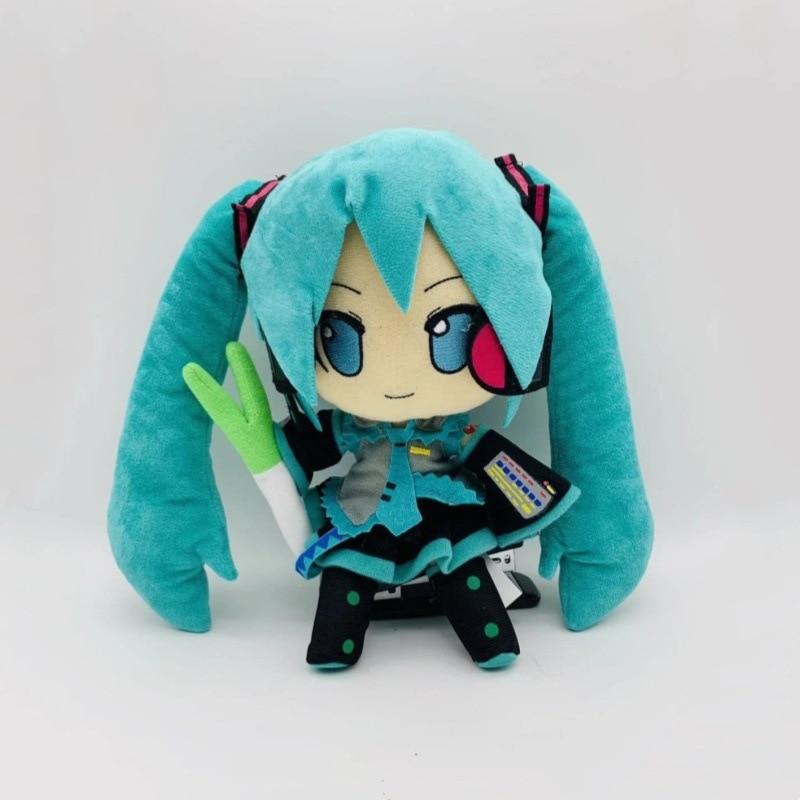 Jucarie De Plus Hatsune Miku, 23cm, Multicolor, Umpluta Cu Bumbac PP 3D, Set De Jucarii De Plus