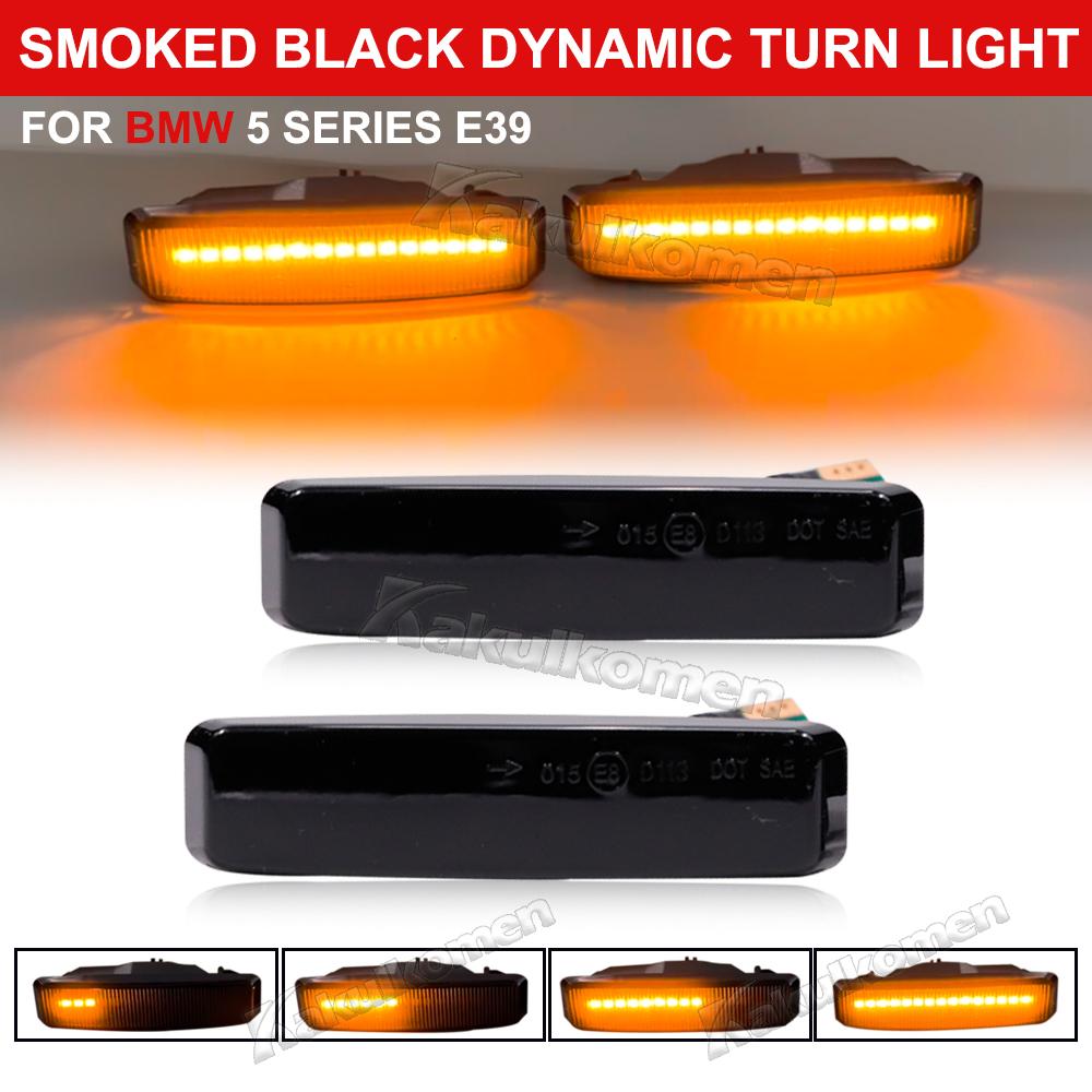 LED Dynamic Turn Signal Light Side Marker Fender Sequential Lamp Blinker Indicator For BMW 5 Series E39 (09.1995-06.2003) M5