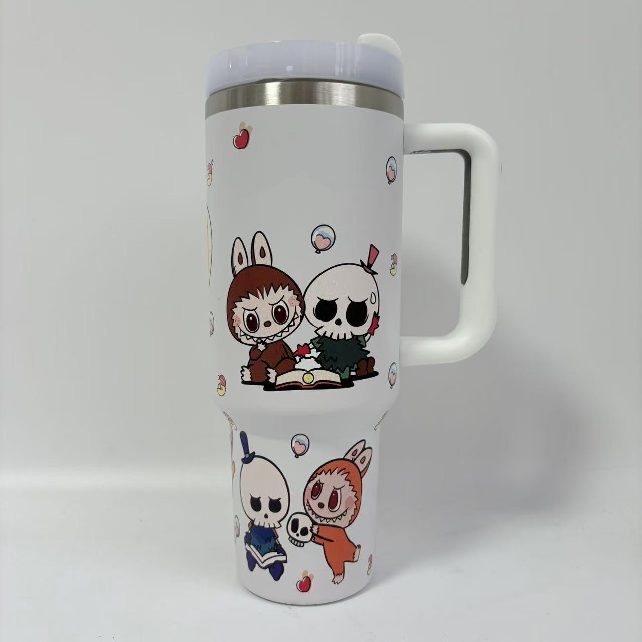 40OZ Handle Cup 304 Stainless Steel Bingba Cup Portable Thermos Cup Car Cup 40oz-1180ml
