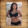 Metal Tin Sign Bikini Beach Wall Art Decor for Home Bar Cafe Funny Holiday Christmas Gift