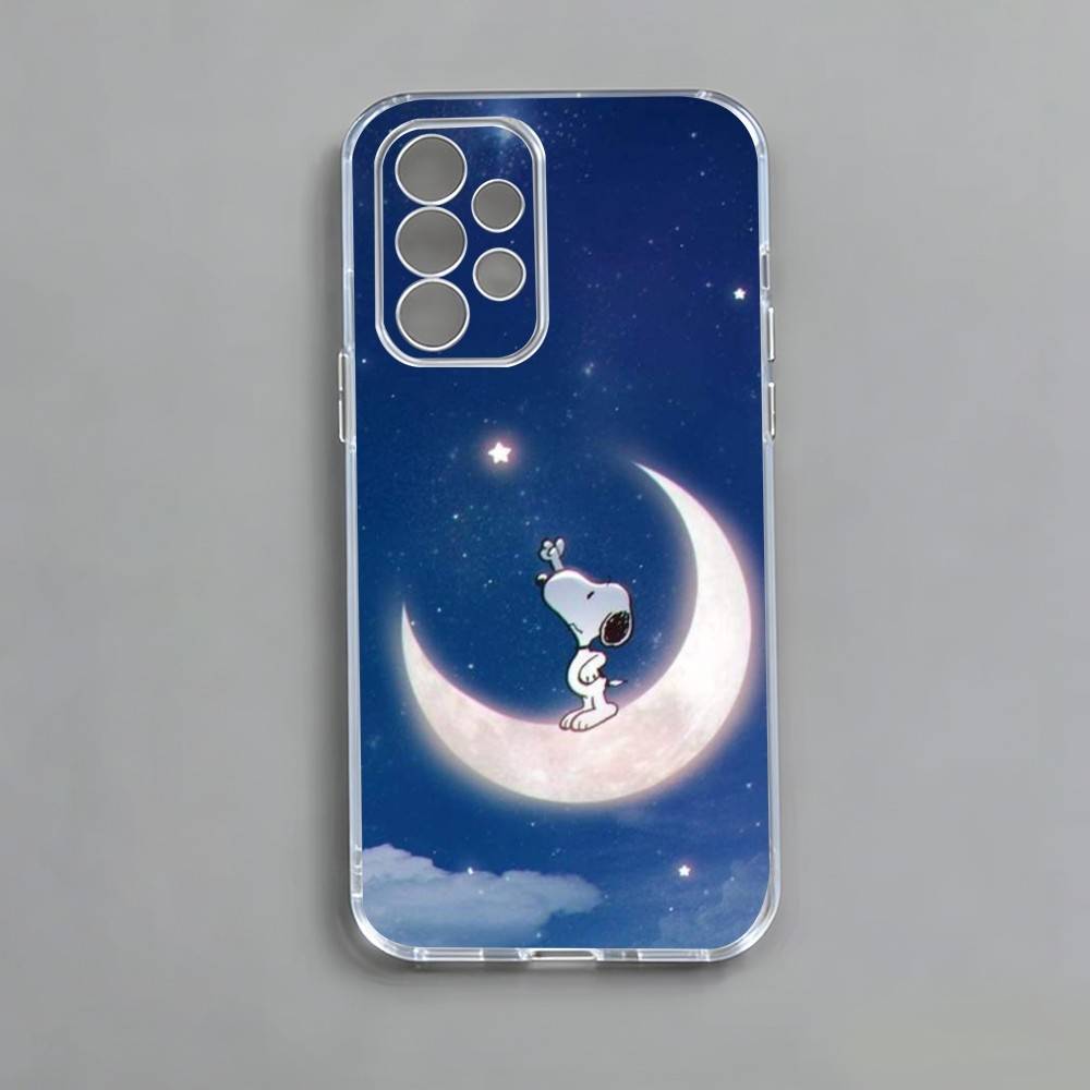 O-l Snoopy Phone Case For Samsung S25,S24,S21,S22,S23,S30,Ultra,S20,Plus,Fe,Note,10,9,5G Transparent Cover Samsung S30plus5G