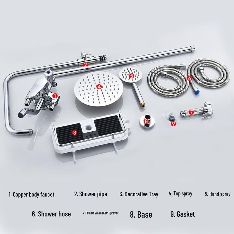 GLBO Exposed Bathroom Shower Set