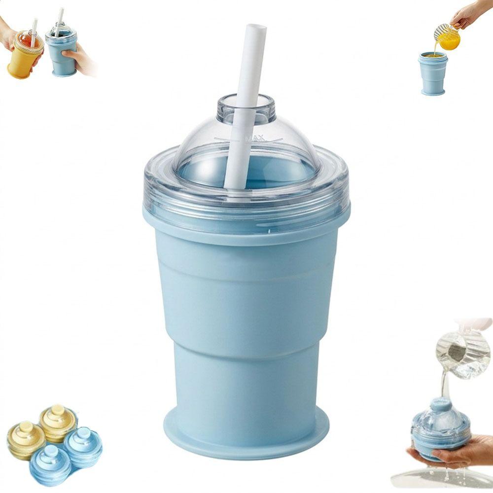 Dopamine Foldable Ice Ball Cup Portable Silicone Water Bottle Press Easy Demoulding Ice Cube Tray