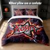 Korn Design Bed Bedding Set 1 Duvet Cover + 2 Pillowcases Soft Breathable Household Bed Linens