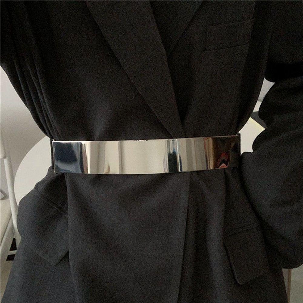 Adjustable Waistband Waist Corset Belts Metal Elastic Belt Elastic Cummerbunds Women Waist Belt