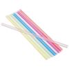 50x Colorful Plastic Reusable Straight Drinking Straws