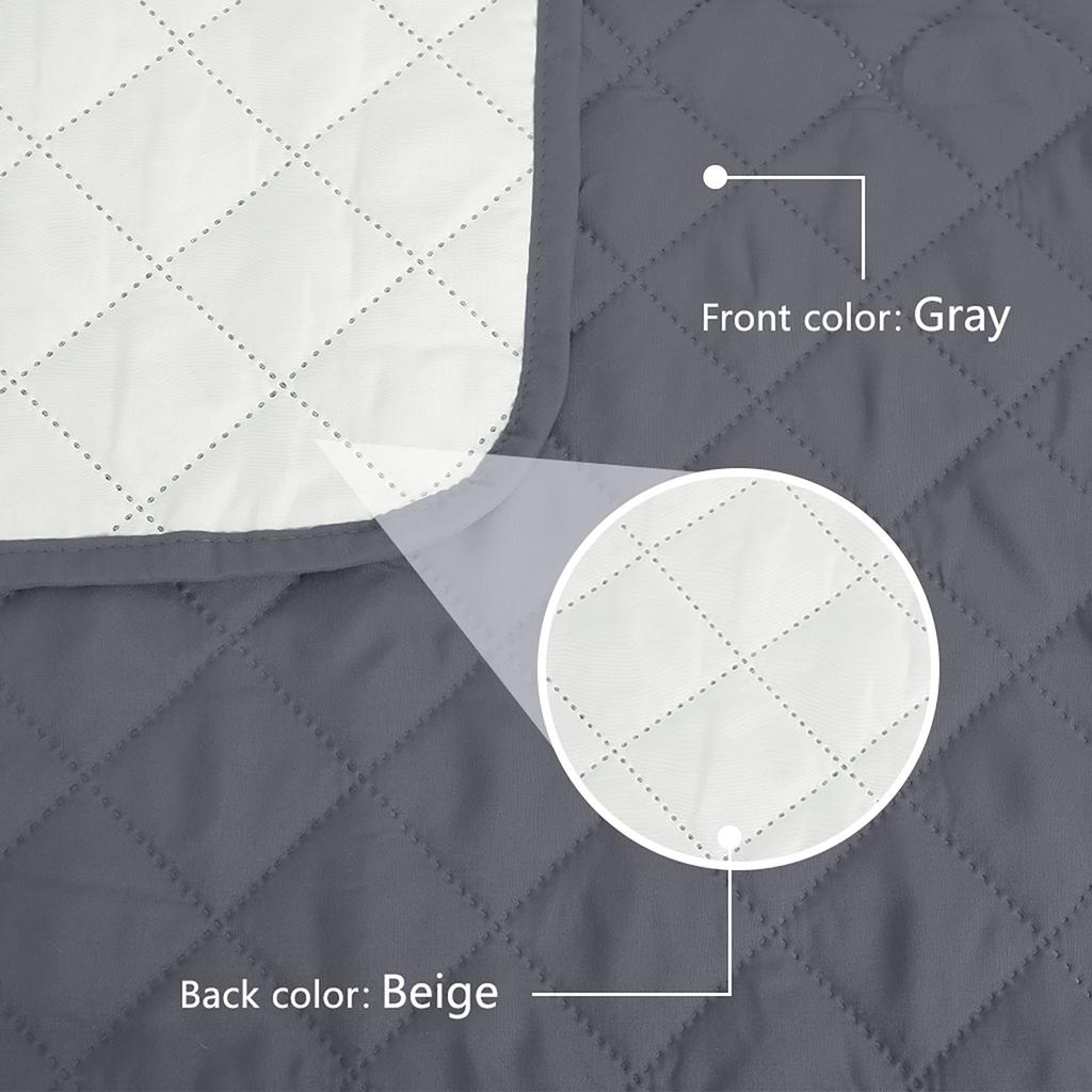 Reversible Recliner Sofa Covers Waterproof Armchair Slipcovers with Pockets Furniture Protector with Elastic Straps for Pets
