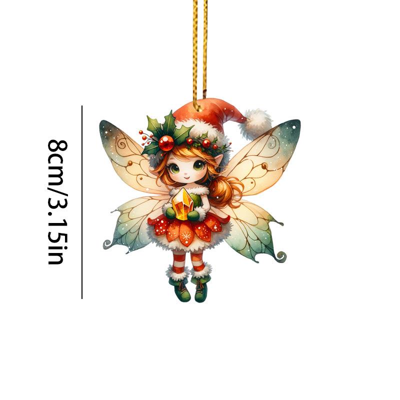 2024 Christmas Elf Acrylic Ornament for Home Decoration