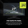 MSI MAG 272F 1920 x 1080 Gaming Office Adaptive HDR VGA VESA Slim Response Black 27-inch (FHD) Monitor, 200Hz, Sync, Support, HDMI, Ports, Mountable,