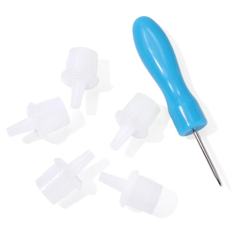Stainless steel Caps Opener for Universal Eyelash Glue Replacement Bottle Mouth Head Anti-blocking Eyelash Tool