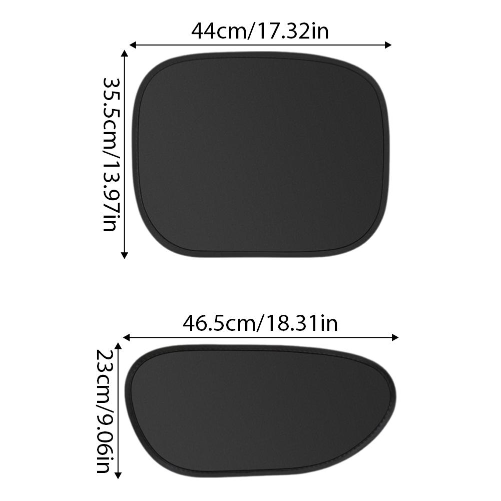 2pcs Mini Car Window Sunshade UV Protection,Anti-Glare,Heat Insulation Sunshade Cover Electrostatic Adsorption Installation