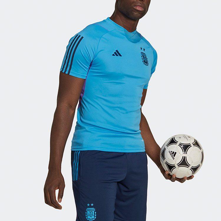 Adidas Soccer Jerseys Men's Blue Moderate Straight Fit HF3927