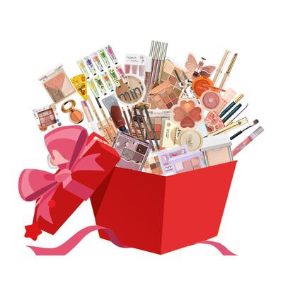 YAYAMIYA Cosméticos Saco da Sorte de Cosméticos Lucky com Sobrancelha Coreana e Chinesa, Mão, Unha e Um ótimo valor de presente para o Ano Novo e Sorte [2024