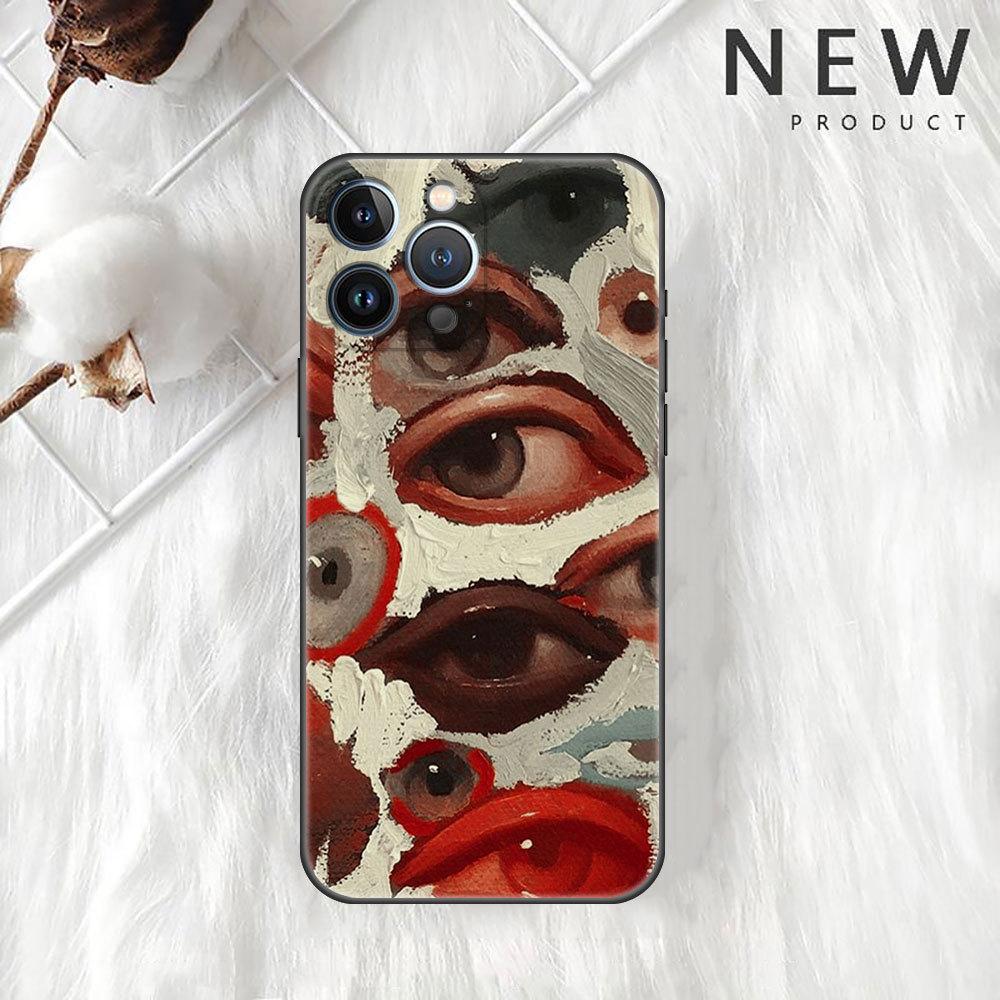 Applicable To IPhone16 New Halloween Horror Eye Phone Case