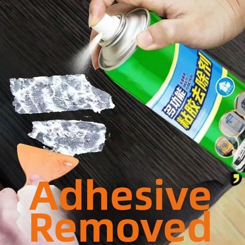 Car Glass Adhesive Remover Spray, Strong Sticker Residue Cleaner, Double-Sided Tape Glue Remover for Auto Windows, Labels & Decals