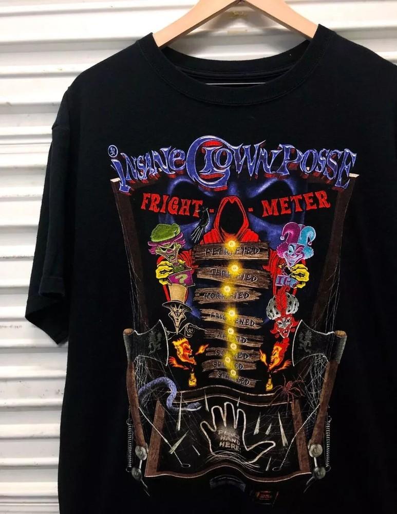 Vtg 90's Insane Clown Posse ICP Fright-Meter Music Unisex Tshirt