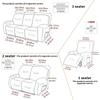 1/2/3Seater Split Recliner Sofa Cover Jacquard Recliner Chair Cover Strench Relax Armchair Slipcover Home Fundas Para Sillones