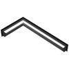 Vent Cover LUFT Corner Left 80x40x12 Black Slim