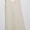 Sleeveless Backless Summer Lady Hollow Knit Dresses Women Beige Cotton Halter Dress