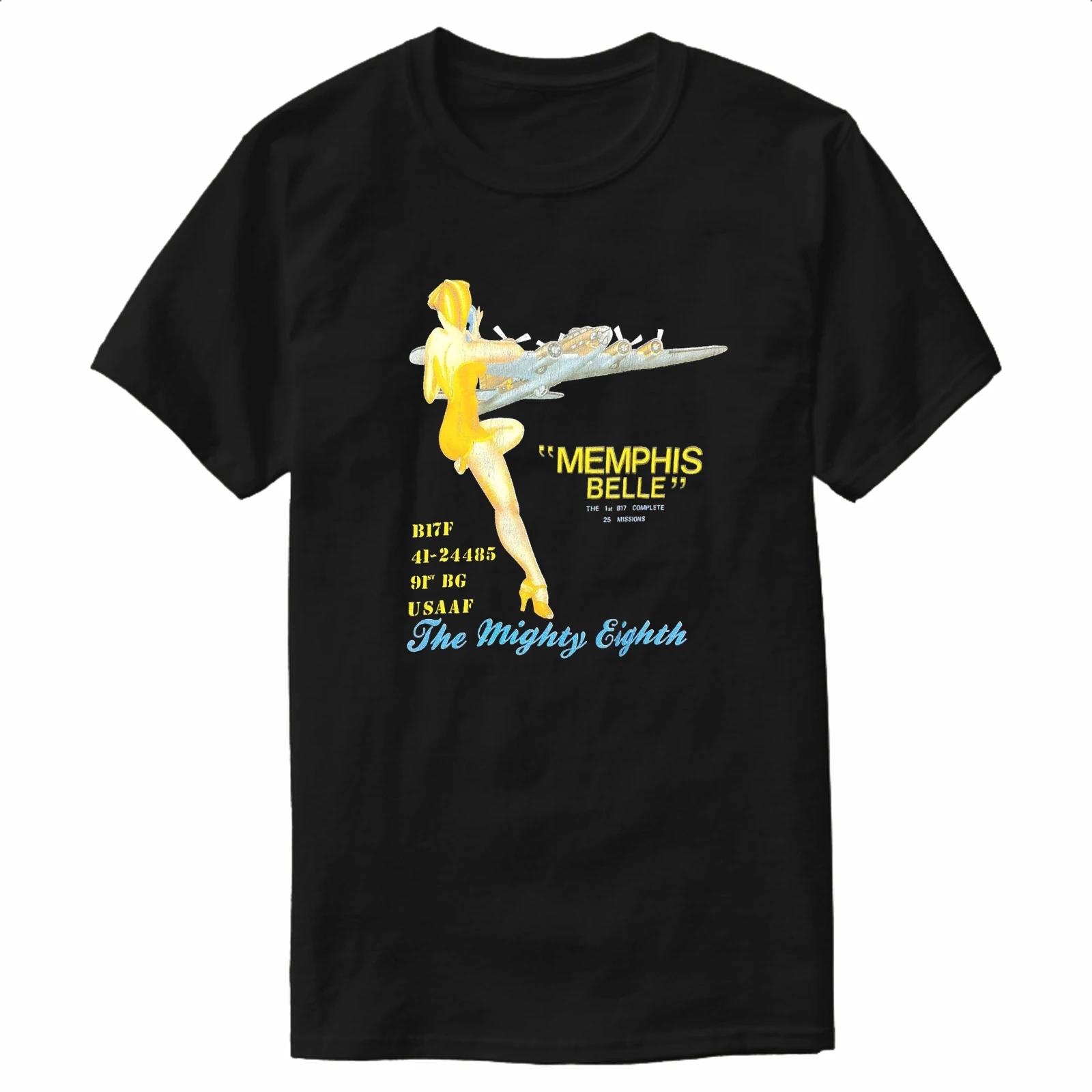 Vintage 90s Memphis Belle WWII USAF B17 Flying Fortress Bomber TShirt New 100 Cotton ONeck Short Sleeve Casual Mens Tshirt S