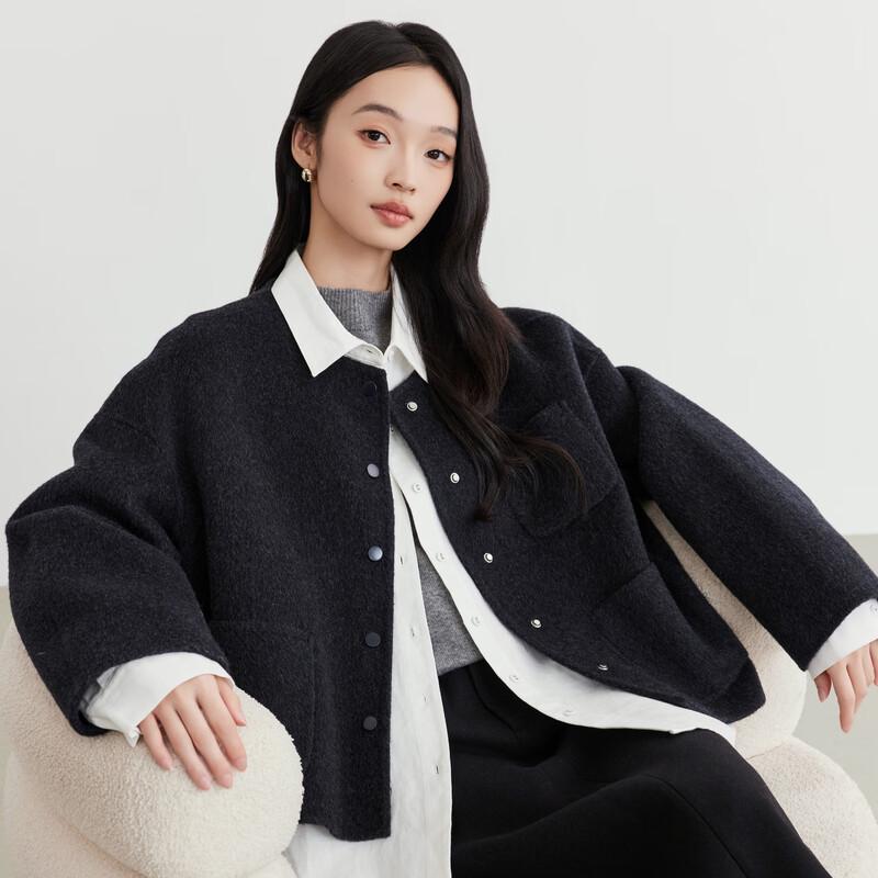 

Elva Island Women s Winter Short Wool Coat M