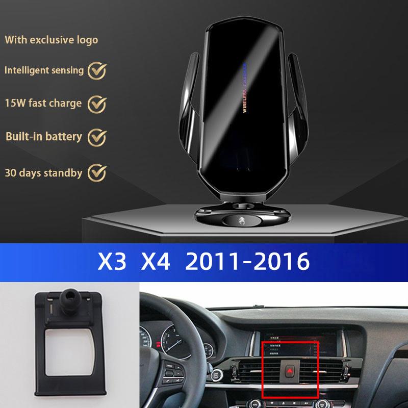 Car Mobile Phone Holder For BMW 1 2 3 5 7 Series X1 X2 X3 X4 X5 X6 X7 5GT 3GT I3 I4 MINI Wireless Charger Fast Charging Bracket