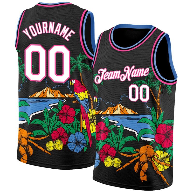 Hawaiian Style Men's Tank Top Personalization Customize Name Sleeveless Shirts Outdoor Basketball Sports Vest Summer Gym T-shirt