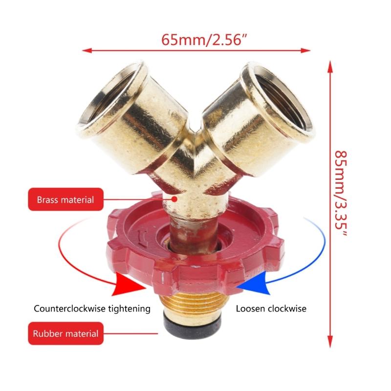 Adjustable Brass Pressure Relief Device Reliable Brass Pressure Regulator Pressure Reducer for Residential Gas Tank