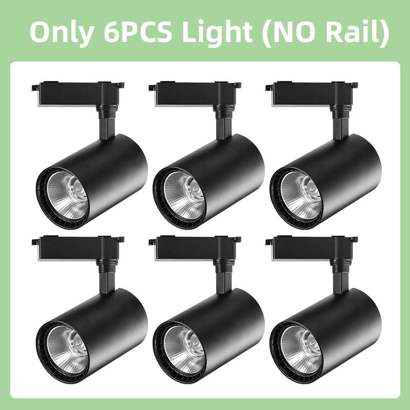 LED Track Light Set COB Track Lamp Rail Lighting for 20/30/40W Home Spotlight Indoor Clothing Shop Store Bedroom Lamp Fixture