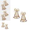 Boucles d'oreilles pendantes élégantes en alliage géométrique avec cloche en cristal tendance chic pour femmes