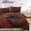 Eagle Pattern Bedding Quilt Set Quilt Cover Pillowcase Home Decoration Birthday Gift (1 * duvet cover + 2 * pillowcase, without core)