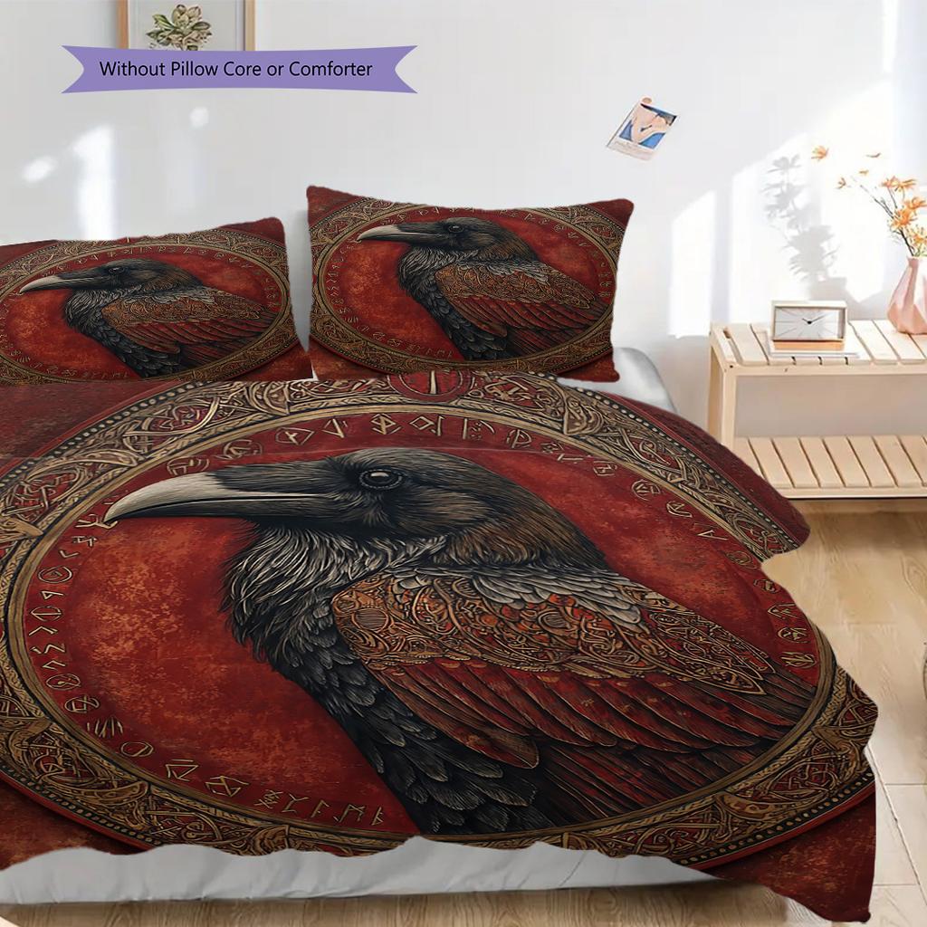 Eagle Pattern Bedding Quilt Set Quilt Cover Pillowcase Home Decoration Birthday Gift (1 * duvet cover + 2 * pillowcase, without core)