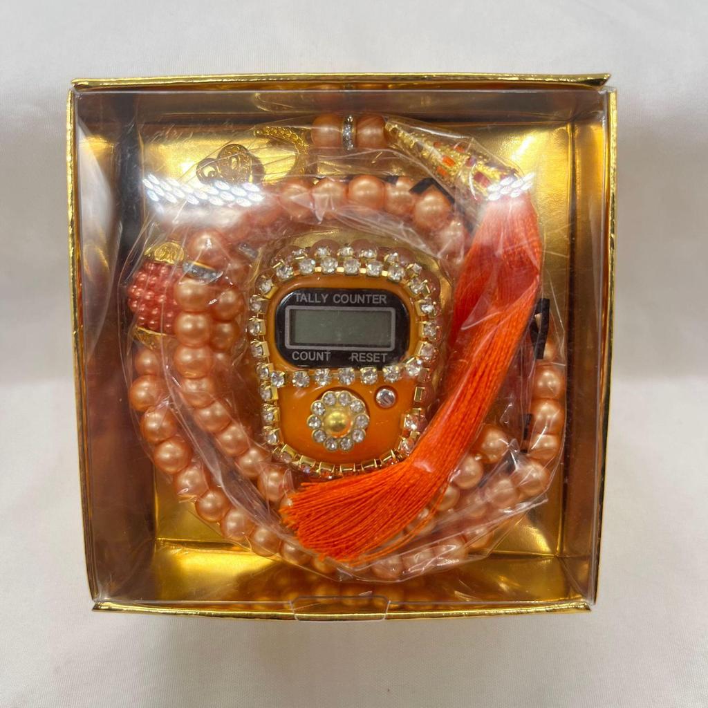 Central Asia Rhinestone and Bead Gift Set - 99 Crystal Glass Beads with Beading Box