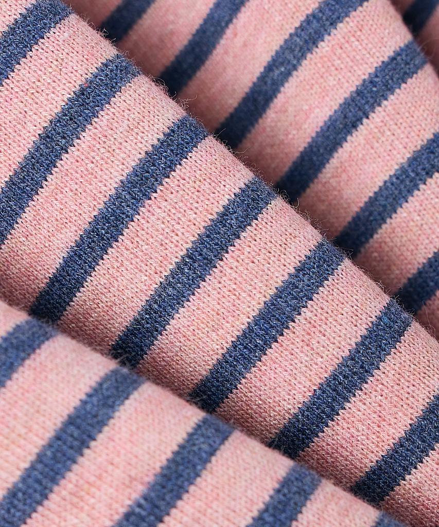 Yujen Essential Raglan Stripe Sweatshirt_Pink & Blue