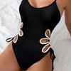 Fashion Hollow Out Swimming Suit for Women 1 Pc Swimsuit Ladies Push Up Bathing Suit Cutout Swimwear Beachwear