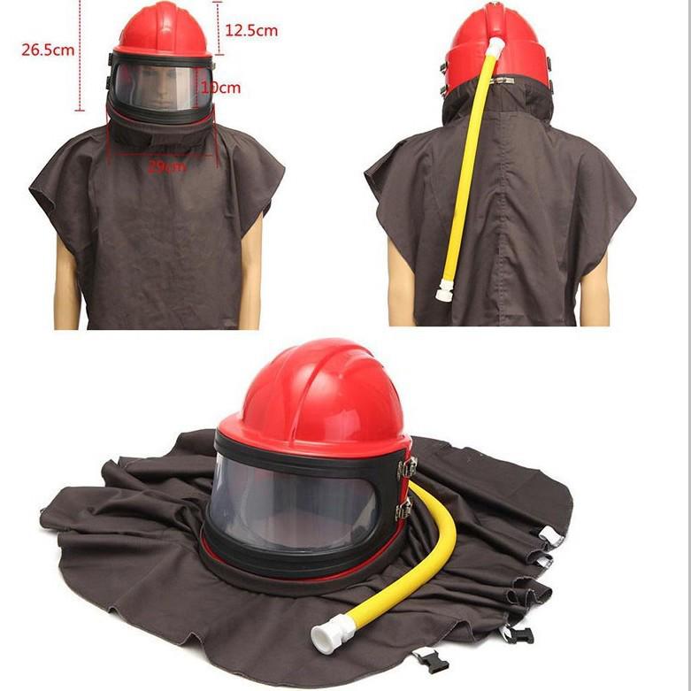 Adjustable Temperature Sandblasting Helmet and Mask