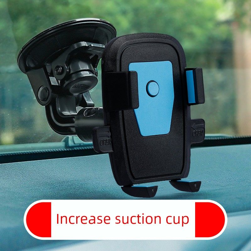 Shockproof Mobile Phone Car Mount with Suction Cup for Car Windshield, Suitable for Large Trucks and Excavators Excavator Truck Mobile Phone Holder-Blue