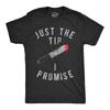 Crazy Dog Halloween T Shirt Just The Tip I Promise Funny for Unisex Vintage Washed Comfortable Fashion Slightly Versatile Unisex