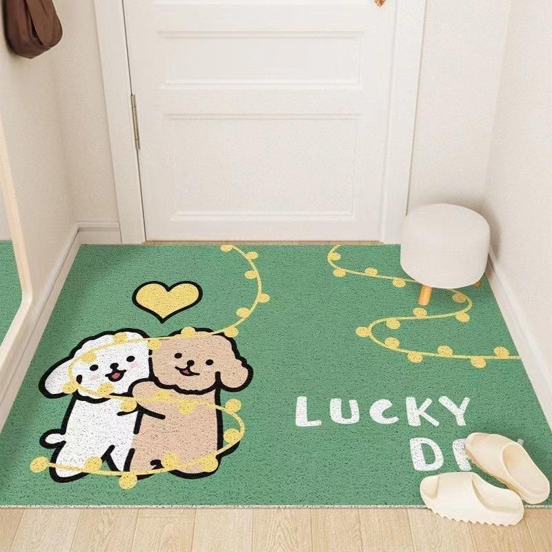 Cute Puppy Welcome Mats Dog Lover Doormats Hello Home Design Pet Theme Entrance Mats for Animal Lovers