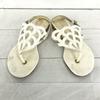 Giorgio Armani Italy Leather Flat Sandals Women’s 35 22.0-22.5 White(USED)